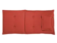 Set da pranzo da giardino 8 posti MAUI con cuscini Legno d'acacia Rosso scuro_697331