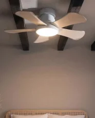 Deckenventilator mit Licht BIVENS mit Fernbedienung LED Hellbeige_1133267