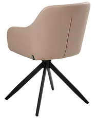 Set di 2 sedie da pranzo LIKELY Pelle sintetica Beige sabbia_1042409