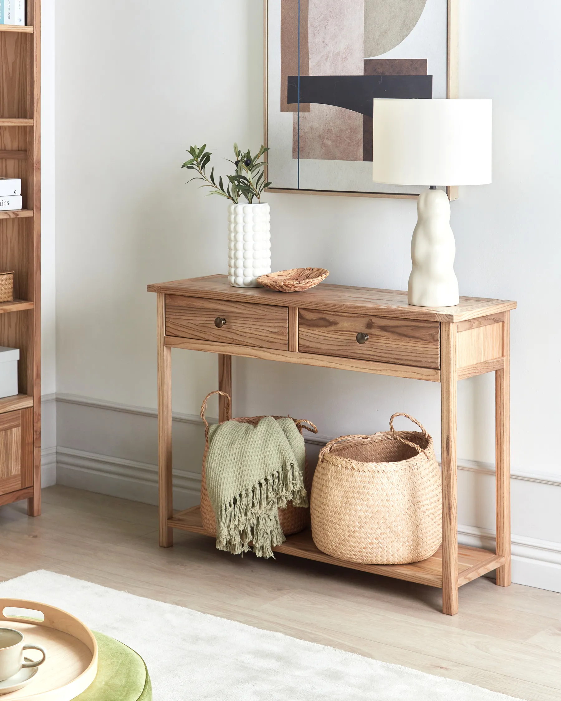Console Table SALTON Sassafras Wood Brown_941317