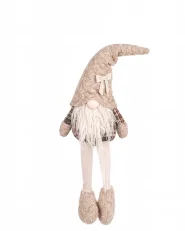 Kétdarabos karácsonyi dekoráció szett ILOMANTSI 35/38 cm Gnóm Bézs_1174058