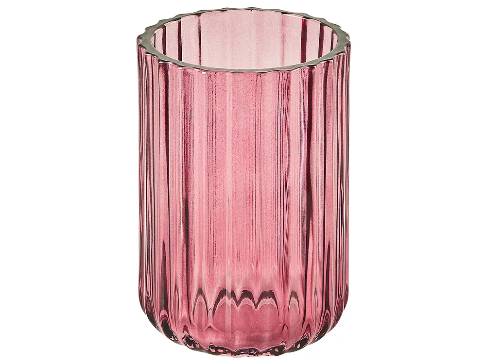 Set da 4 accessori per il bagno CARDENA Vetro Rosa_825309