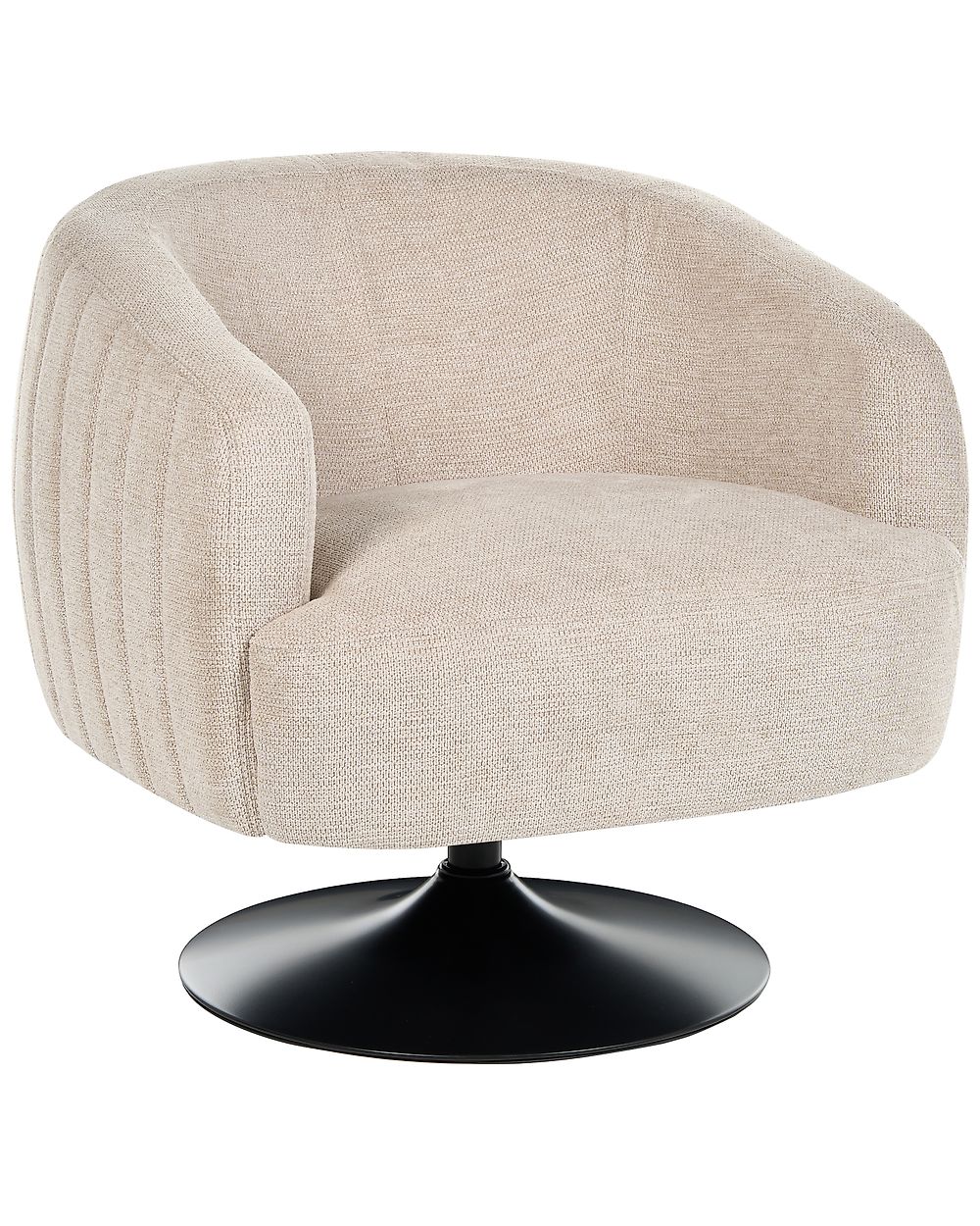 Swivel Armchair NORAGER Fabric Light Beige
