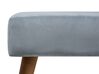 Velvet Footstool Grey TAKOMA_685056