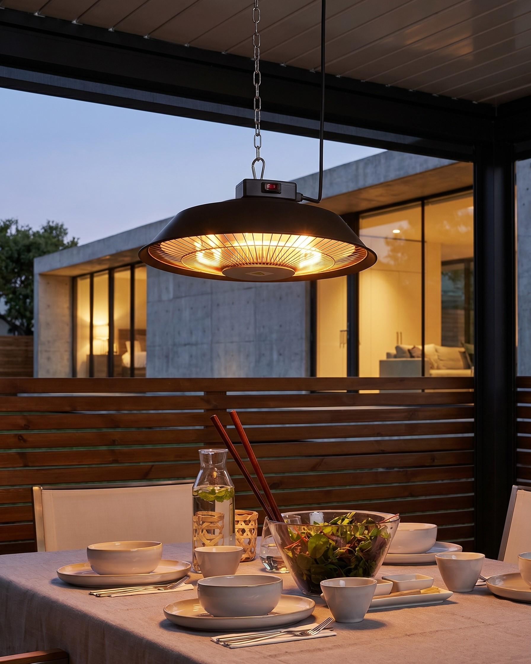 Terrassenstrahler SANGAY 1'500 W Schwarz