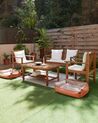 4 Seater Acacia Wood Garden Sofa Set Light ALTIDONA_933267