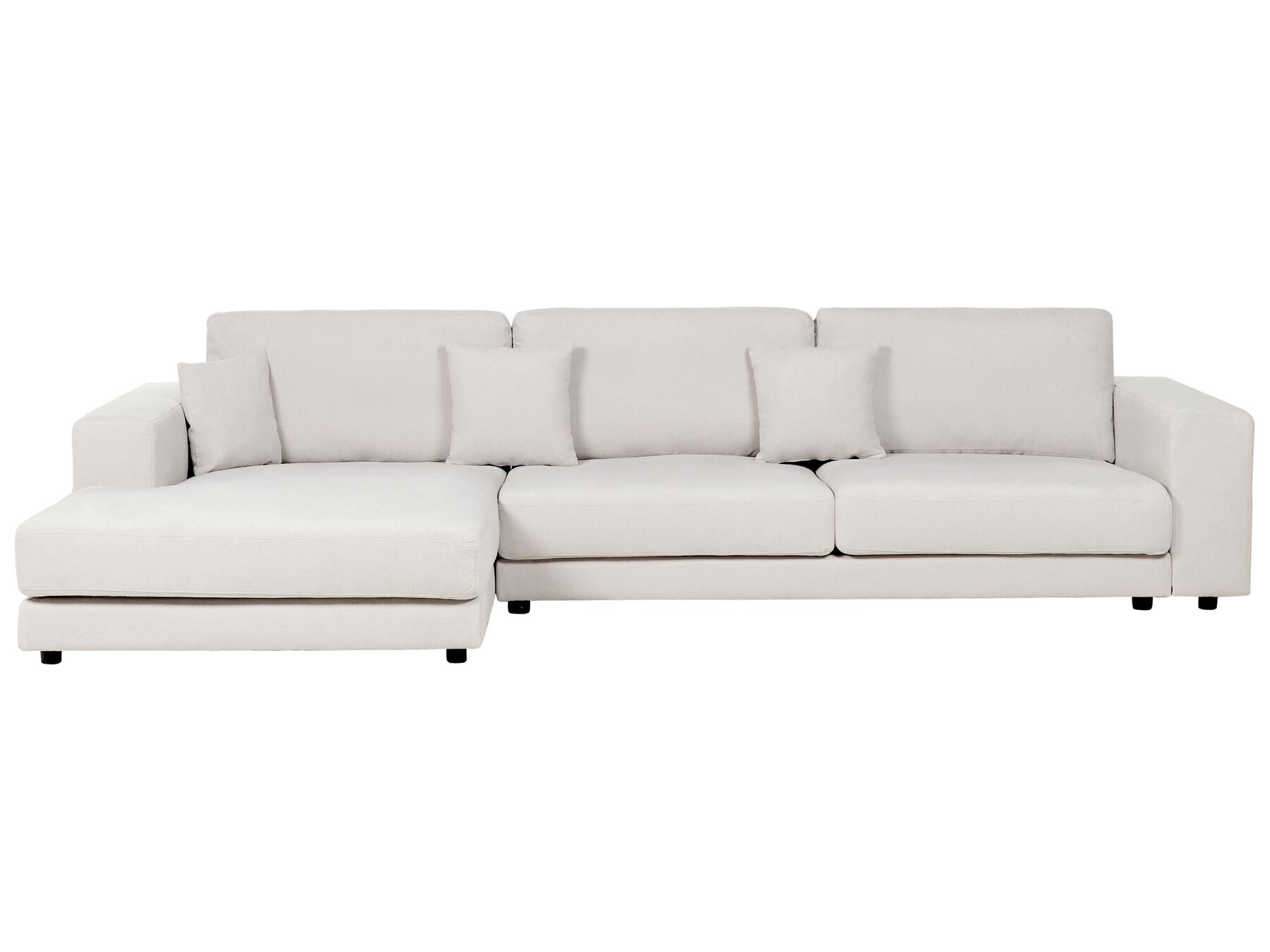 Right Hand 4 Seater Corner Sofa White LOFOTEN_900465