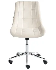Sedia da ufficio MELROSE Velluto Bianco sporco_1042948
