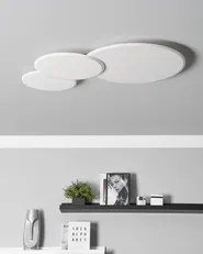 Lampadario a LED GABRIK con dimmer Metallo Bianco_934350
