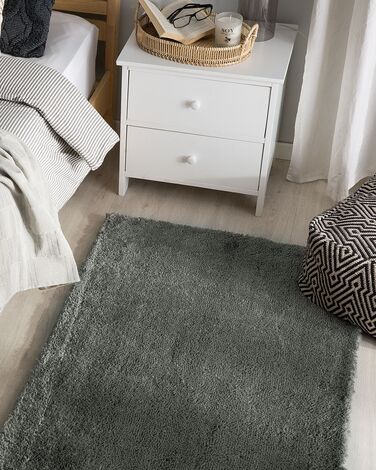 Shaggy Area Rug 80 x 150 cm Dark Grey EVREN