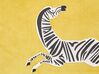 Sárga bársony díszpárnák zebramintával kétdarabos szettben 45 x 45 cm ACONITUM_901994