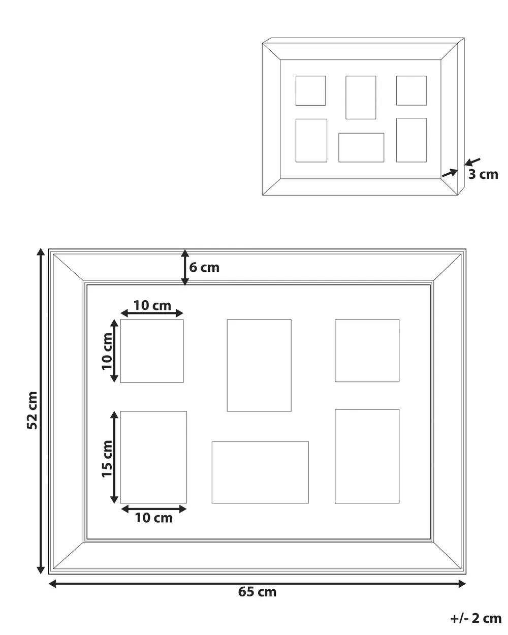 Frame for 6 Photos DABOLA Copper_812870