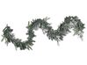 Pre-Lit Snowy Christmas Garland 270 cm White SUNDO_813311