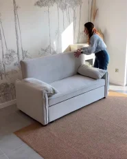 Sofa Bed HORMA Fabric Off-White_1065743