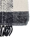 Tapis en laine blanc et noir 140 x 200 cm KETENLI_847445
