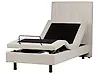 Adjustable Bed Fabric DUKE II 90 x 200 cm (EU Single) Light Beige