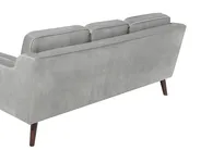 Canapé 3 places LOKKA Velours Gris clair_704287