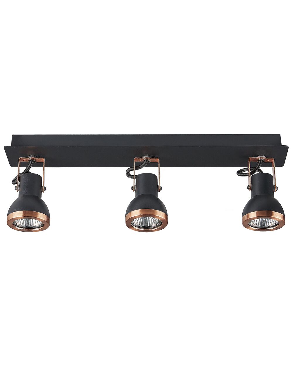 3 Light Spotlight BARO Adjustable Metal Black