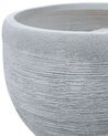 Stone Plant Pot 50x50x39 cm White ZAKROS _856402