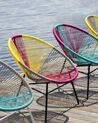 PE Rattan Accent Chair Blue and Pink ACAPULCO_736739