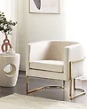 Armchair SIRKKA Velvet Light Beige