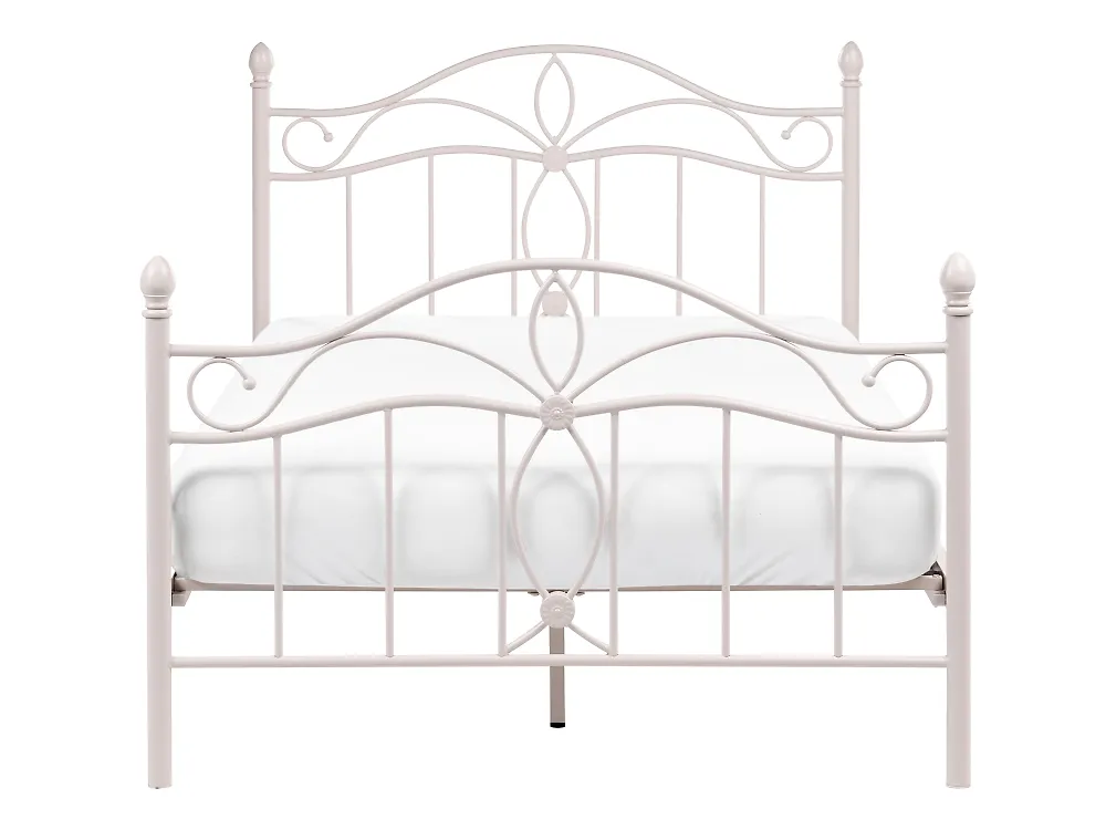 Bed Metal ANTLIA 120 x 200 cm (EU Small Double) Light Beige_1165263