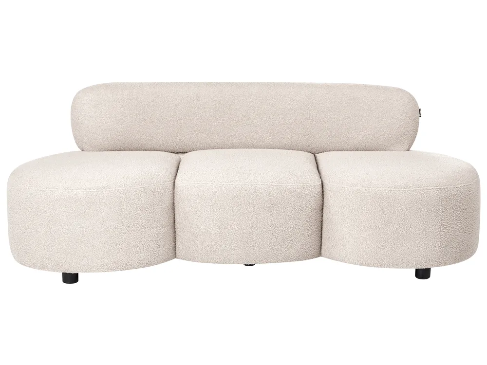 Sofa 3 Seater BLAVAND Boucle Beige_1061468