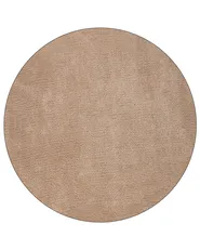 Tappeto Shaggy DEMRE Beige sabbia ø 140 cm_1076923