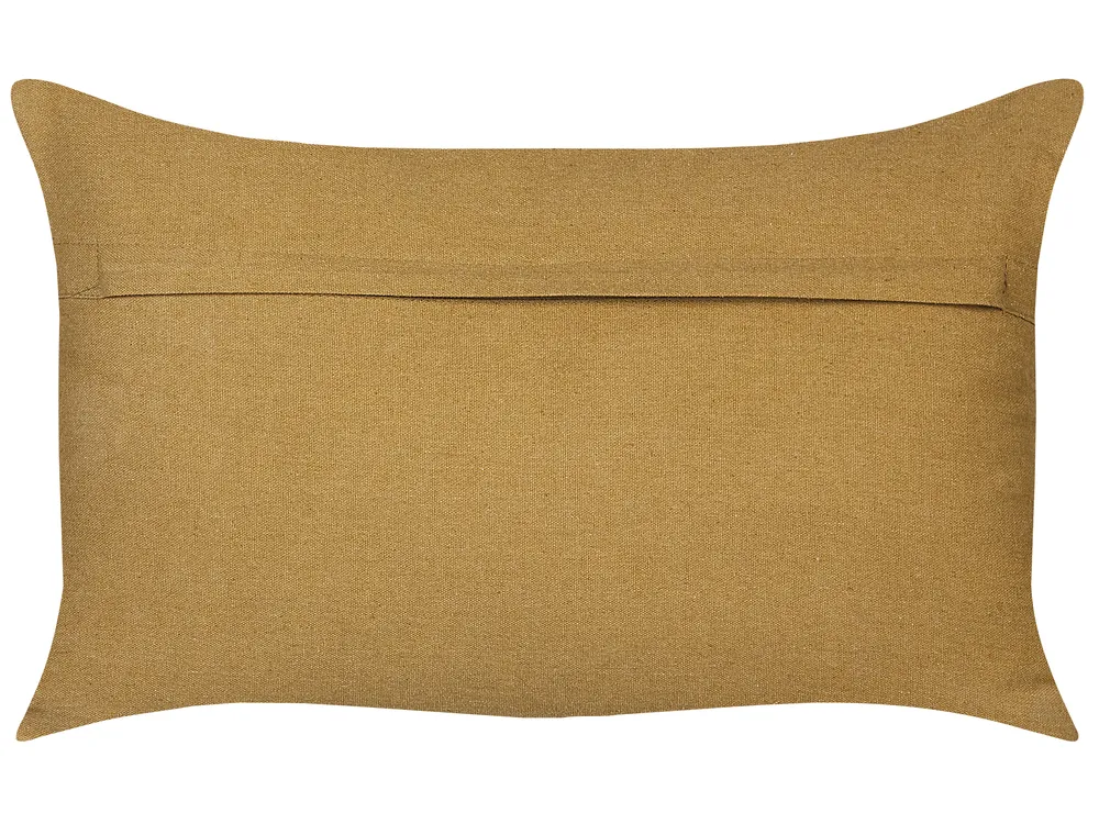 Jute Cushion Geometric Pattern 30 x 50 cm Multicolour PULICAT_848155