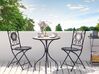 Table de jardin en métal noir ø 60 cm CARIATI_825728