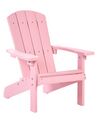Krzesło ogrodowe dla dzieci różowe ADIRONDACK_918296