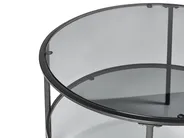 Coffee Table TELLAKA Tempered Glass Black_998685