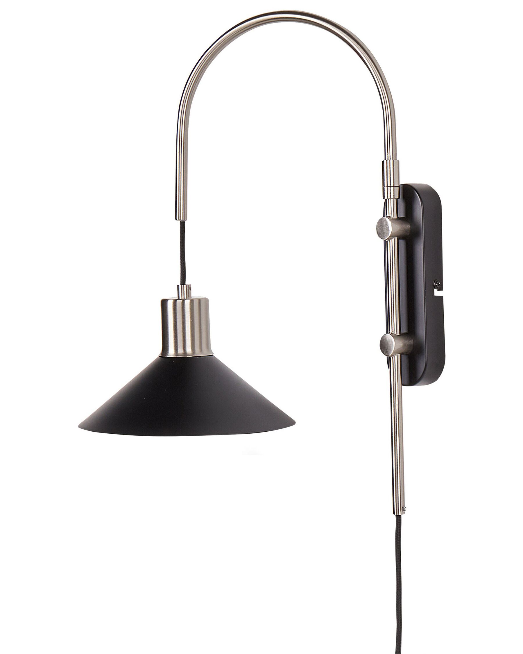 Vägglampa metall svart SISSA_883624