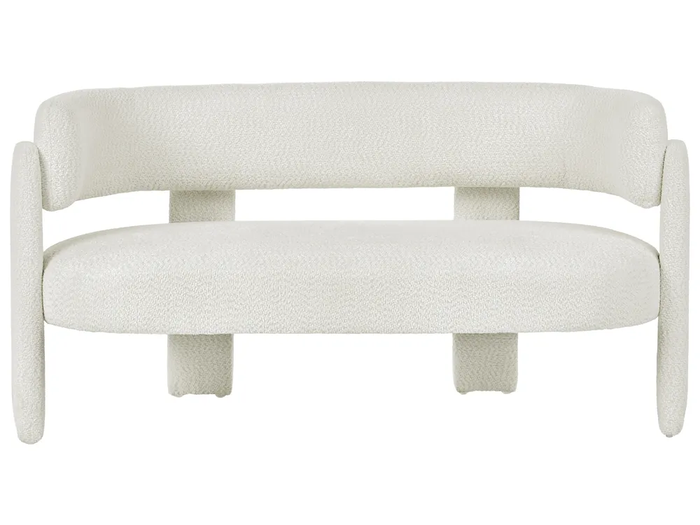 Set da salotto 4 posti BUREA Ciniglia Bianco sporco_1072810