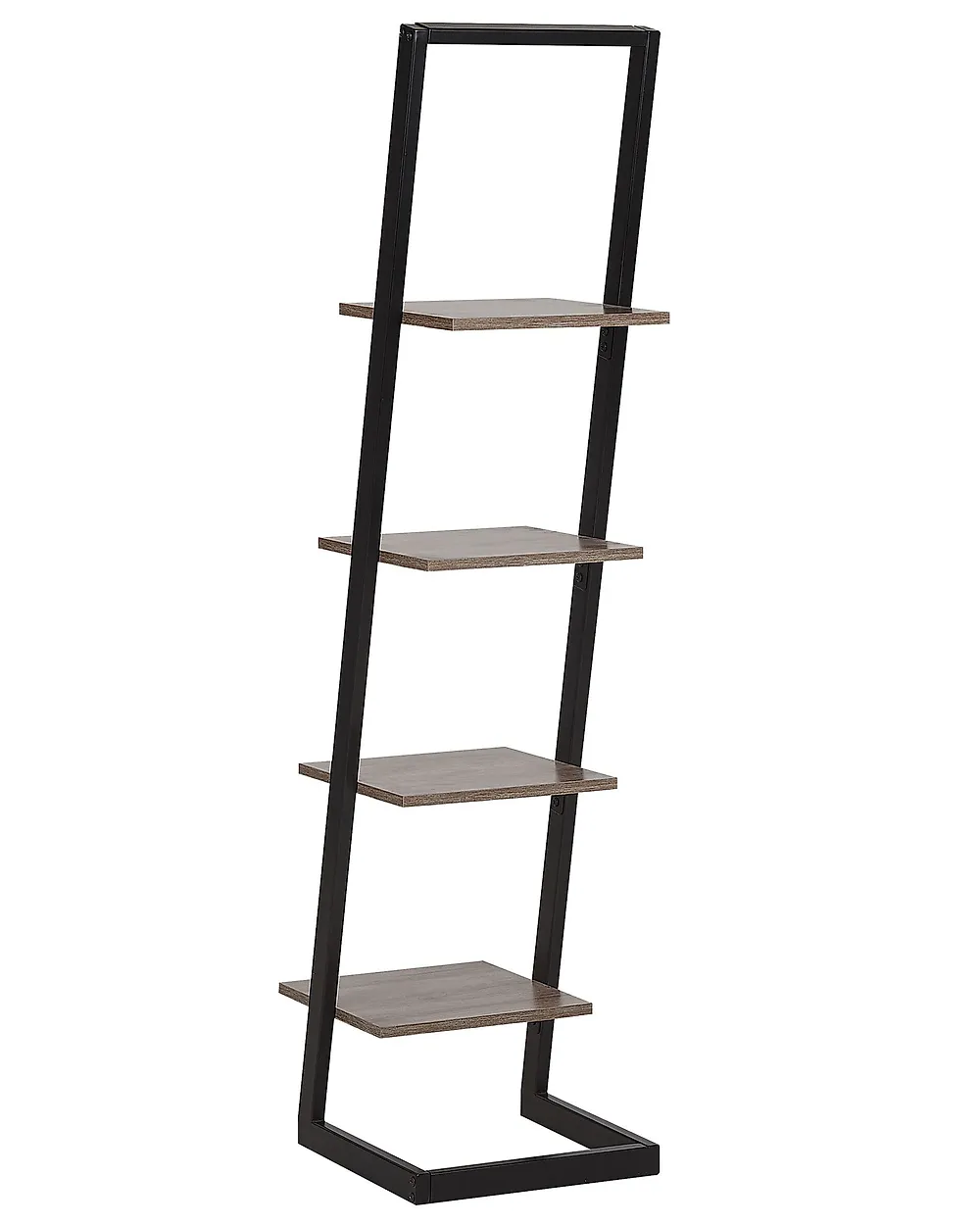 Bamboo A-frame Bookcase 4-tier Storage Unit 4-Tier Bamboo Ladder Shelf ...