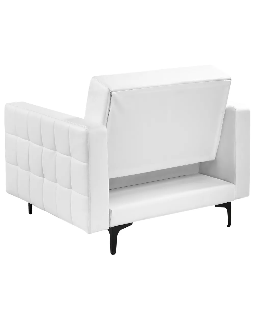 Armchair ABERDEEN Faux Leather White_1038785