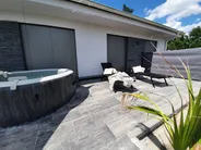 Sun Lounger PORTOFINO Reclining Metal Black_809888