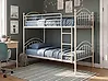 Bunk Bed Metal CHARTRES 90 x 200 cm (EU Single) Beige
