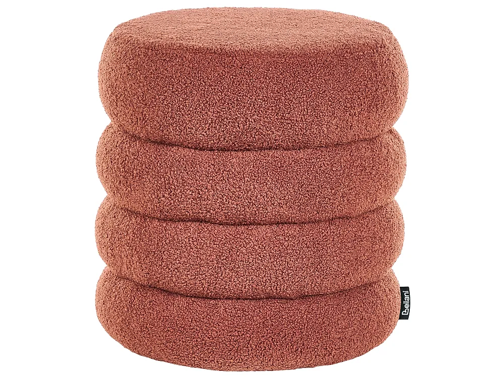 Puf SUMPTER Buklé Zlatohnědá_1176546