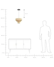 Pendant Lamp CHAMBO Paper Natural_873398