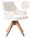 Dining Chair Swivel MORAVIA Boucle Light Beige