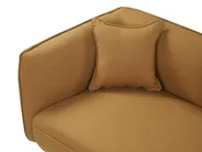 Left-Hand Chaise Longue CHEVANNES Boucle Mustard_942295