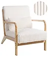 Armchair SORSELE Corduroy White