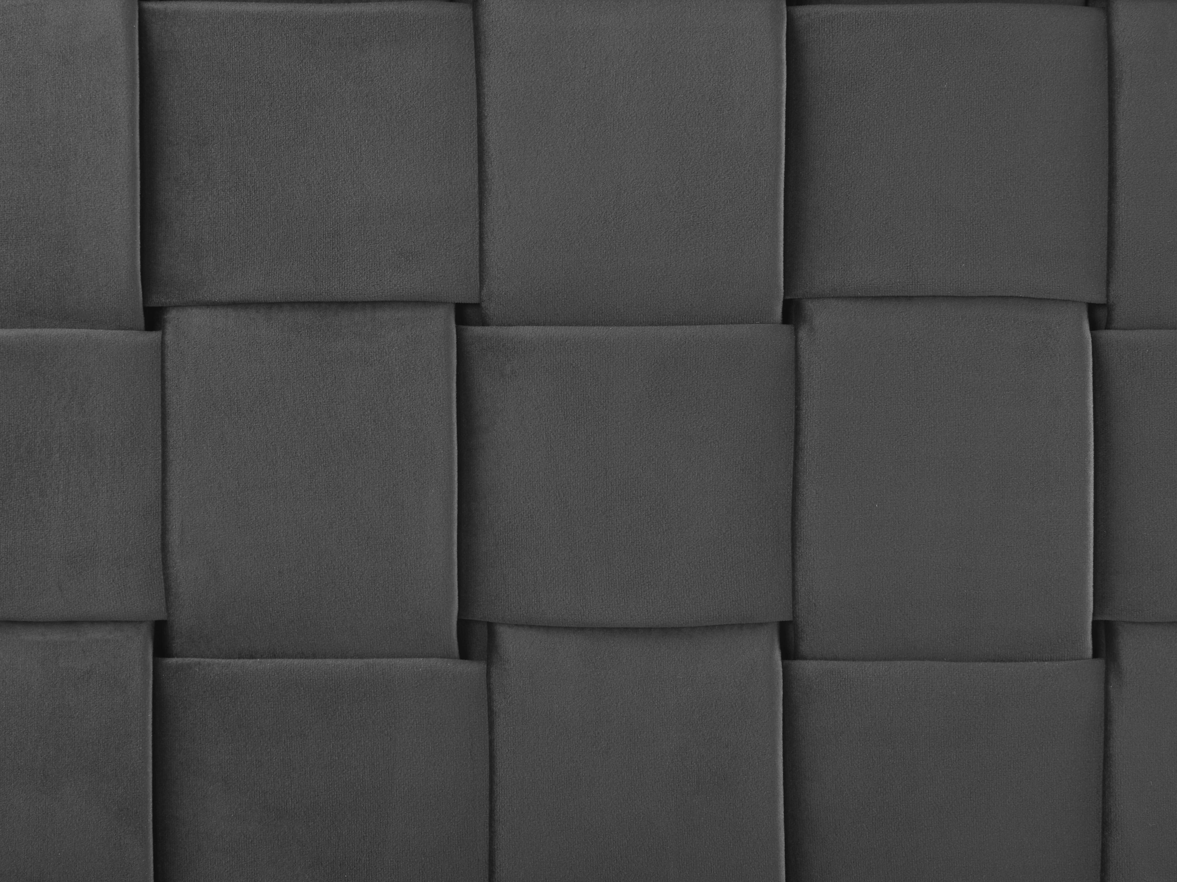 Cama Veludo LIMOUX 140 x 200 cm Preto_867219