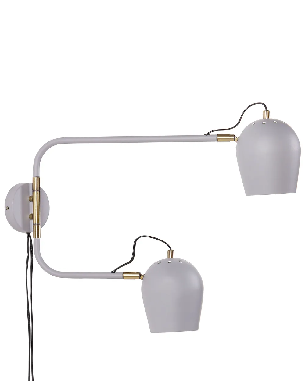 Lampa ścienna ESTRELLA Regulowana Metal Jasnoszary