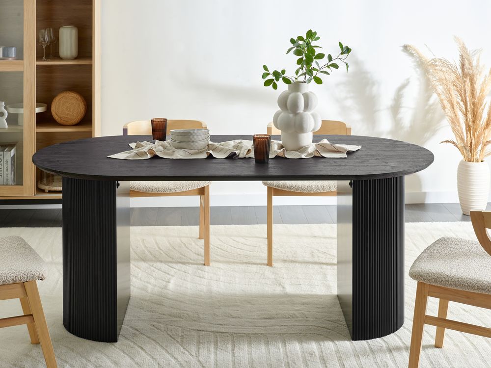 Tavolo da pranzo SAVORY Nero 180 cm 90 cm