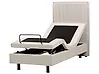 Bett verstellbar Stoff DUKE II 80 x 200 cm Hellbeige