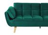 Sofa rozkładana welurowa zielona ASBY_788040