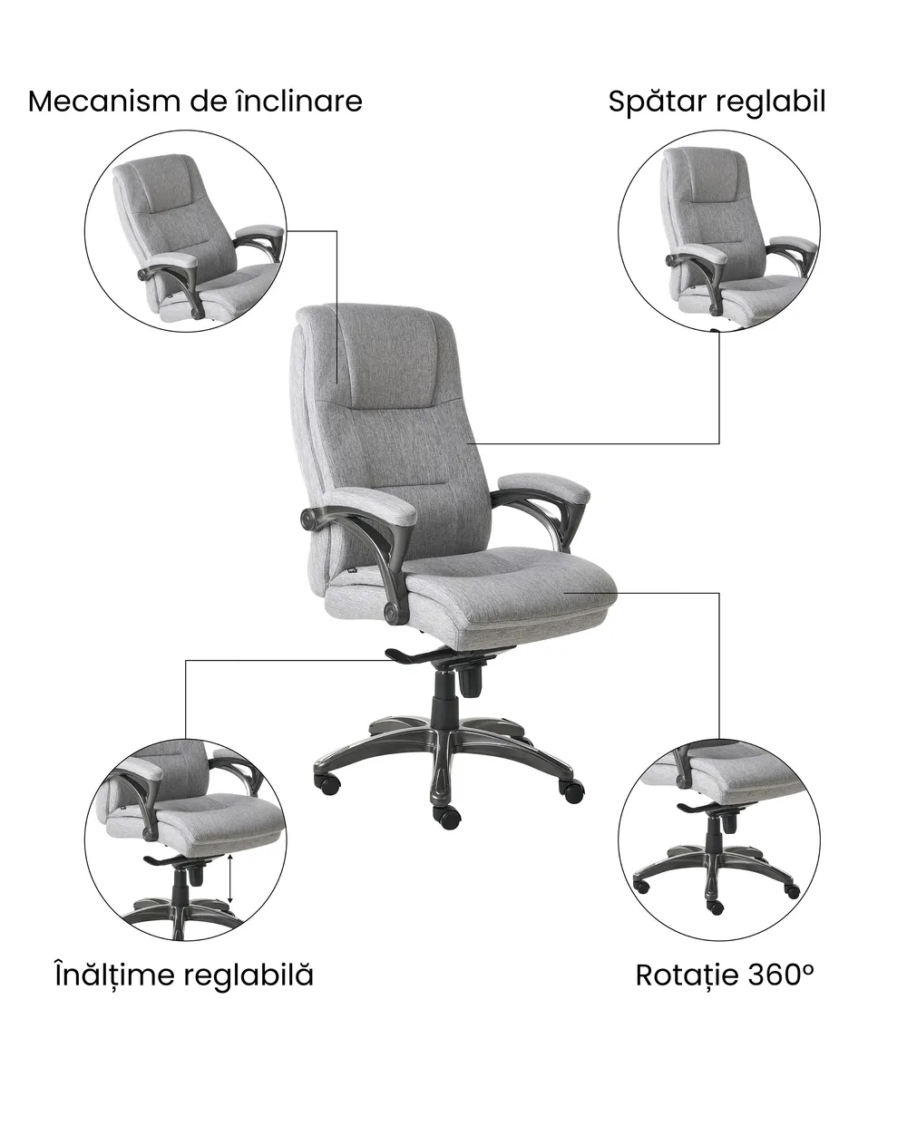 Scaun executiv MAGNUS In Gri_1071104
