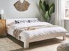 Drevená posteľ s lamelovým roštom 180 x 200 cm biela ROYAN_925909